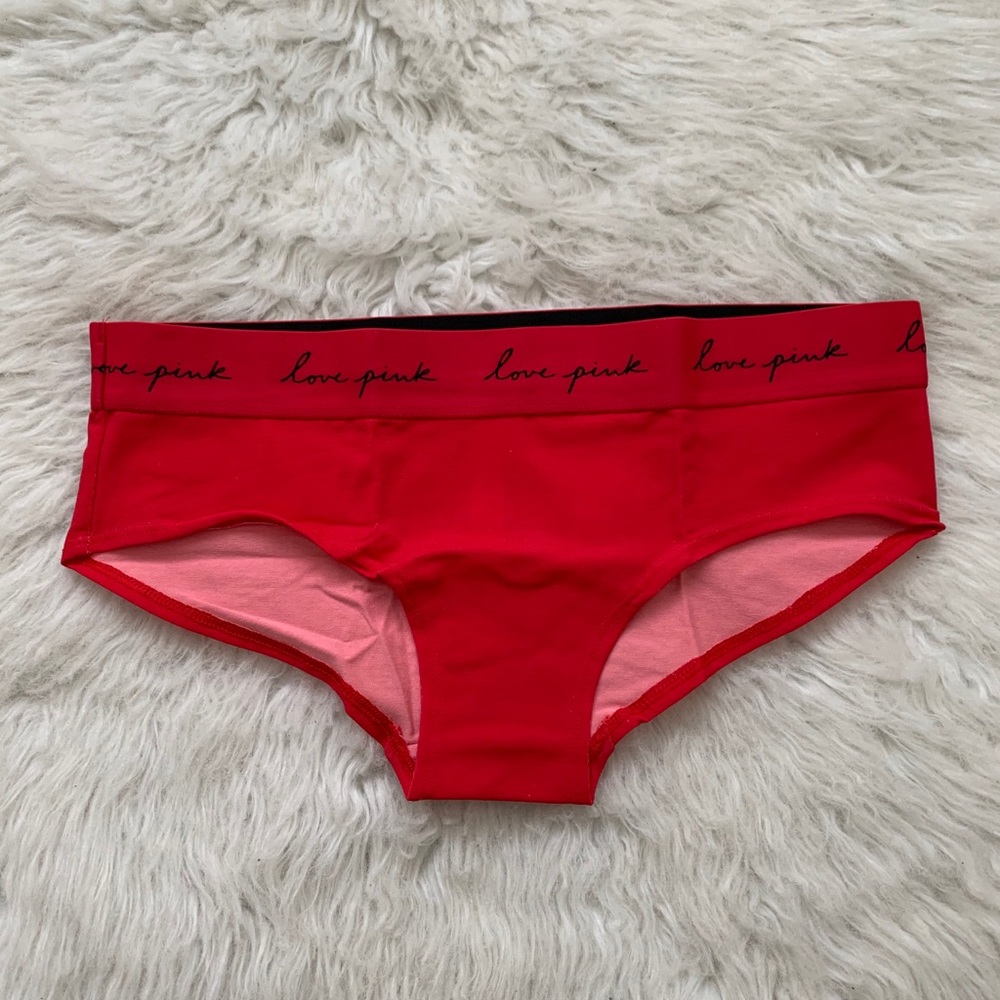 VS PINK red logo waist hipster